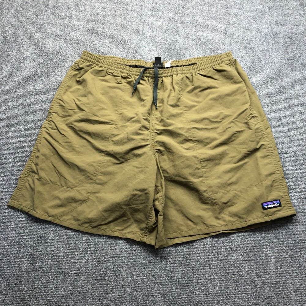 Patagonia Baggies Shorts Mens XL Olive Green 5 Inch Inseam NetPlus